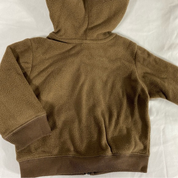 Old Navy Baby Fleece Bear Ears Hoodie Zip-Up Jacket - Picture 4 of 7